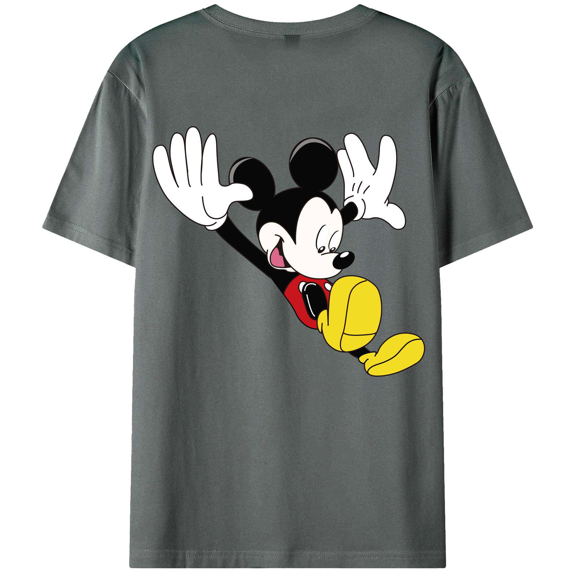 （画像用） ミッキーマウス Mickey Mouse 綿100％半袖Tシャツ（背面プリント）